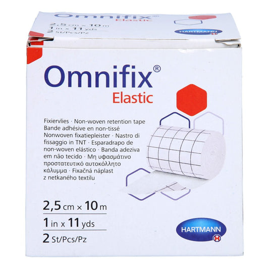 Das Produktfoto zeigt Omnifix Elastic 2,5 Cmx10 M Rolle (2 stk) PZN 15424450