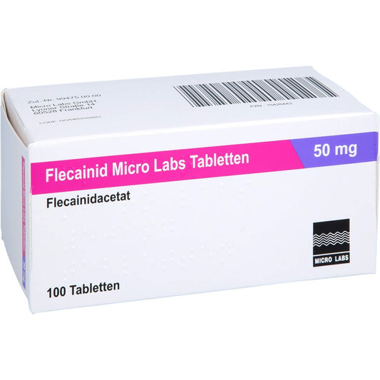 Das Produktfoto zeigt Flecainid Micro Labs 50 Mg Tabletten (100 stk) PZN 15426443
