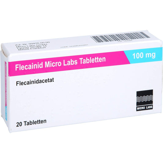 Das Produktfoto zeigt Flecainid Micro Labs 100 Mg Tabletten (20 stk) PZN 15426466