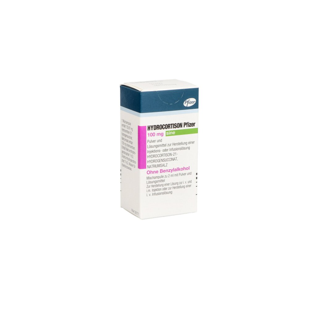 Hydrocortison Pfizer 100 Mg Sine P+Lm H.Inj/Inf-L. (1X2 ml)