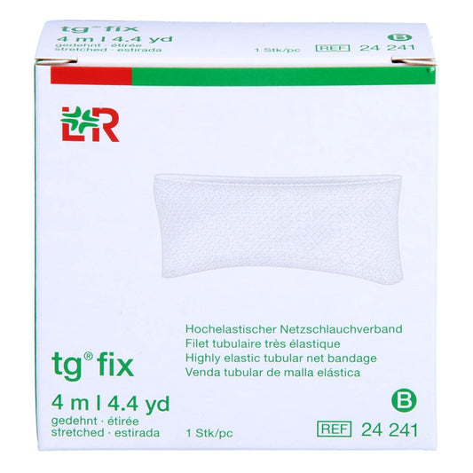 Das Produktfoto zeigt Tg Fix Netzverband B 4 M Weiß (1 stk) PZN 15430870