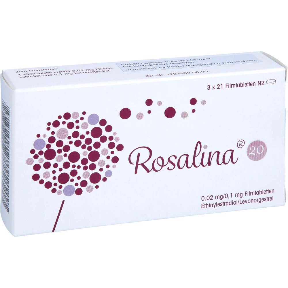 Rosalina 20 0,02 Mg/0,1 Mg Filmtabletten (63 stk)