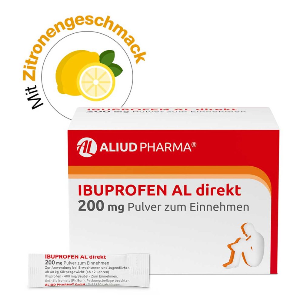 Ibuprofen Al Direkt 200 Mg Pulver Zum Einnehmen (20 stk)
