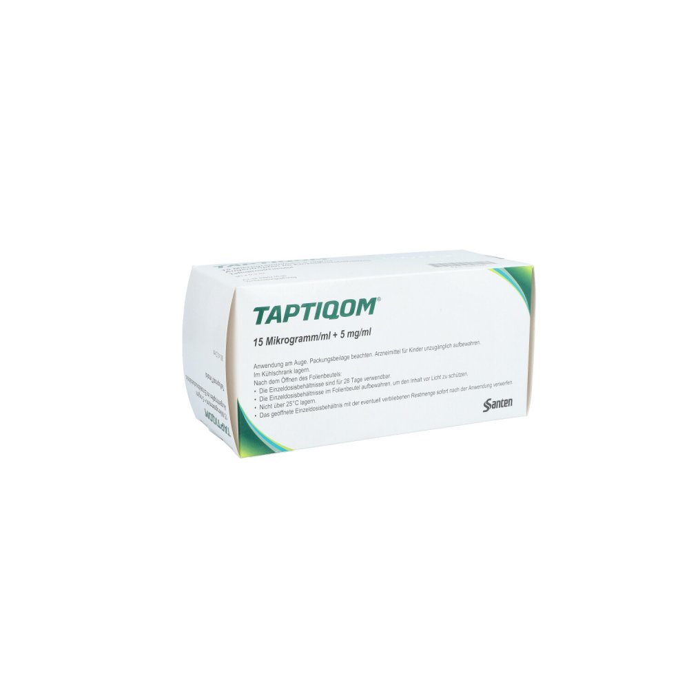 Taptiqom 15 Μg/Ml + 5 Mg/Ml Augentr.I.Einzeldosisb (90X0.3 ml)