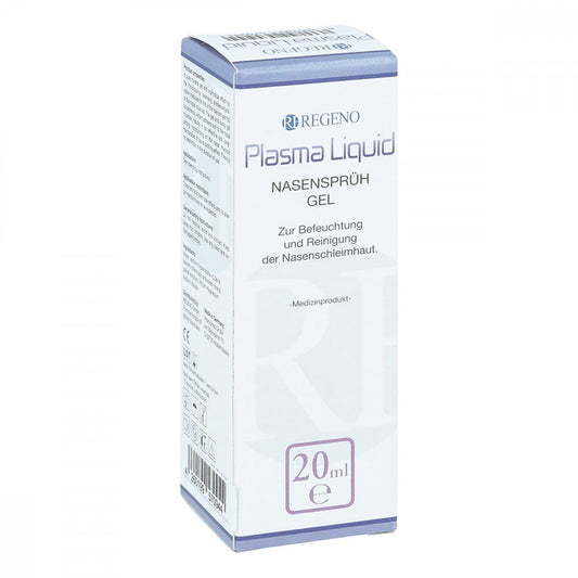 Das Produktfoto zeigt Plasma Liquid Nasensprüh-Gel (20 ml) PZN 15559894