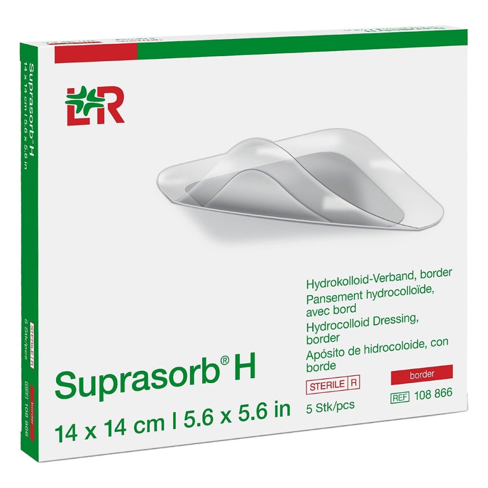 Suprasorb H Hydrokoll.Verb.Border 14x14 Cm (5 stk)