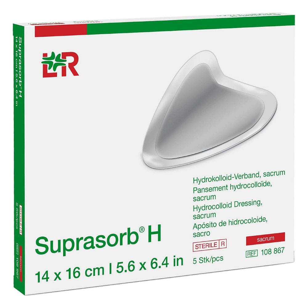 Suprasorb H Hydrokoll.Verb.Sacrum 14x16 Cm (5 stk)