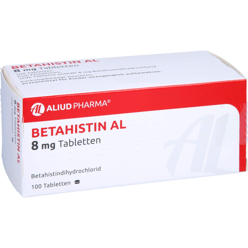 Betahistin Al 8 Mg Tabletten (100 stk)