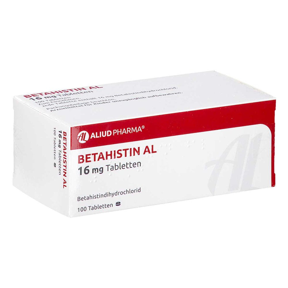 Das Produktfoto zeigt Betahistin Al 16 Mg Tabletten (100 stk) PZN 15563708