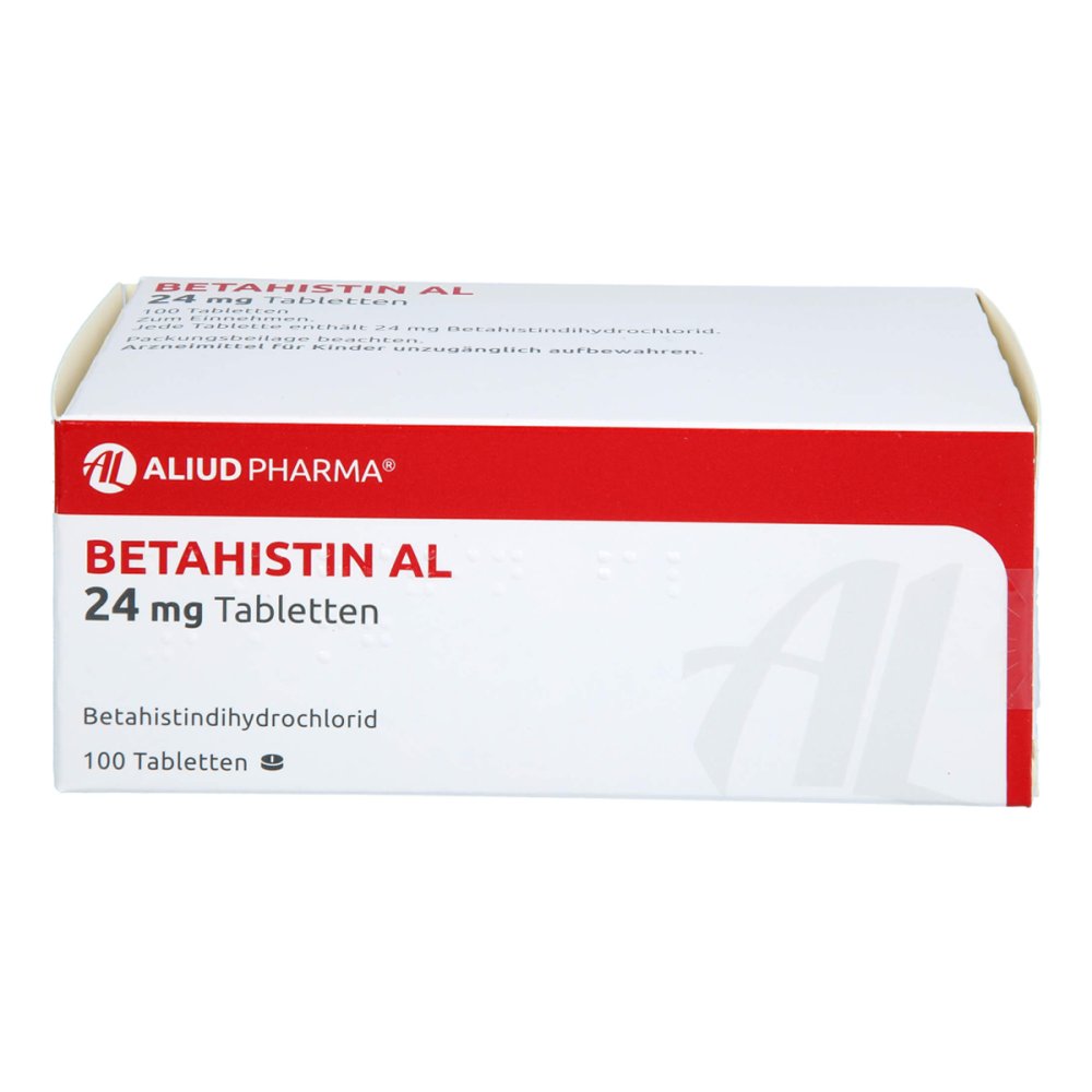 Betahistin Al 24 Mg Tabletten (100 stk)