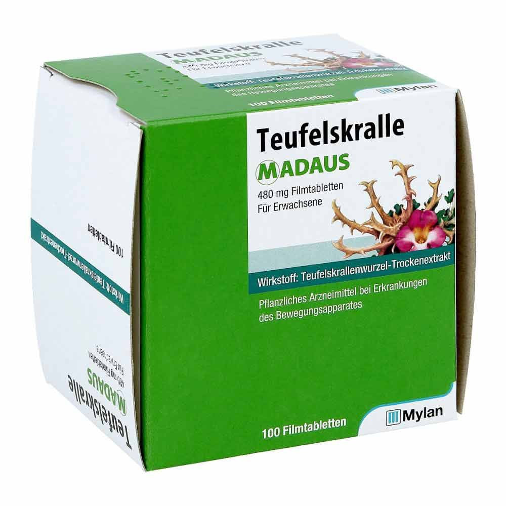 Das Produktfoto zeigt Teufelskralle Madaus Filmtabletten (100 stk) PZN 15570737
