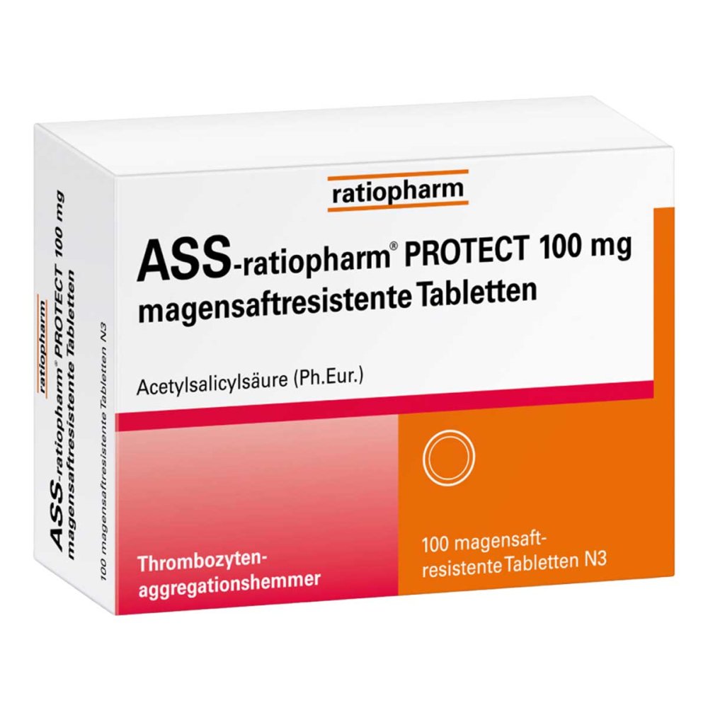 Ass-Ratiopharm Protect 100 Mg Magensaftr.Tabletten (100 stk)