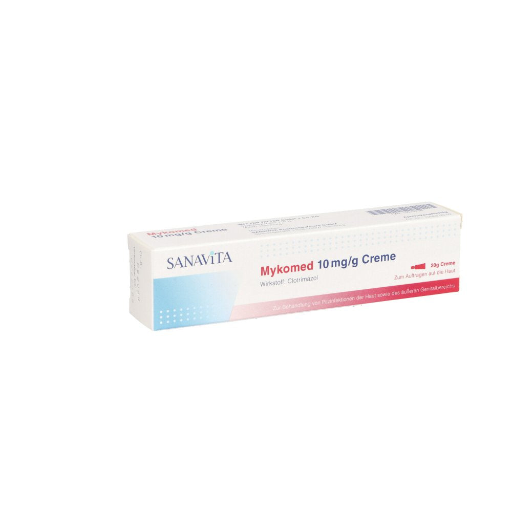 Das Produktfoto zeigt Mykomed 10 Mg/G Creme (20 g) PZN 15579796