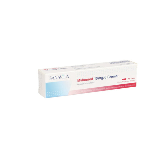 Das Produktfoto zeigt Mykomed 10 Mg/G Creme (20 g) PZN 15579796