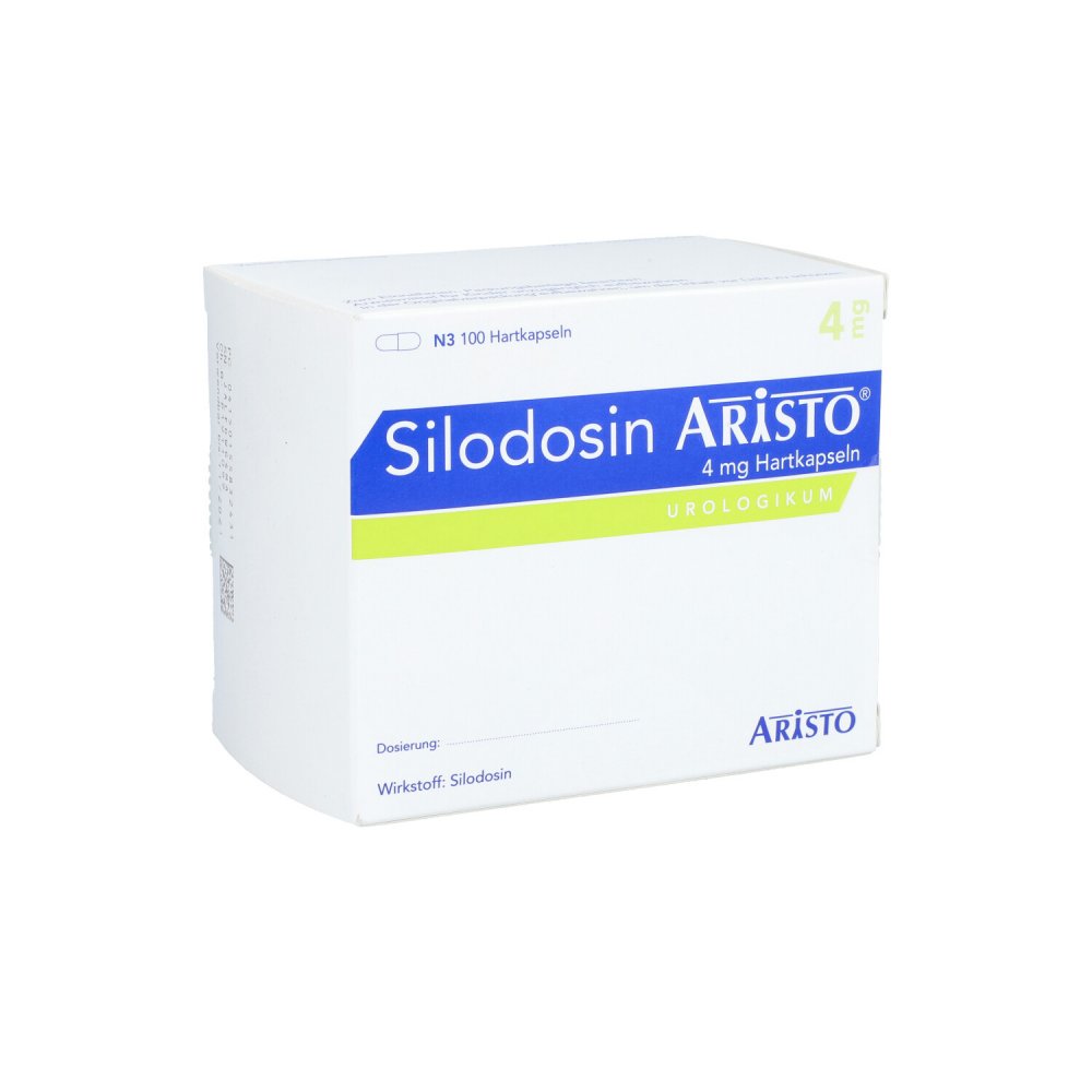 Das Produktfoto zeigt Silodosin Aristo 4 Mg Hartkapseln (100 stk) PZN 15583243