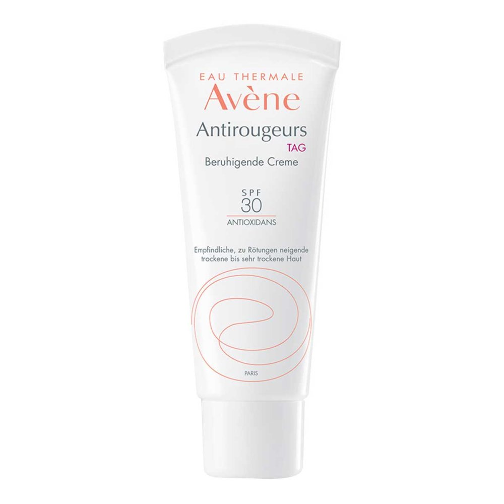 Das Produktfoto zeigt Avene Antirougeurs Tag Beruhigende Creme Spf 30 (40 ml) PZN 15584722