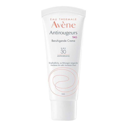 Das Produktfoto zeigt Avene Antirougeurs Tag Beruhigende Creme Spf 30 (40 ml) PZN 15584722