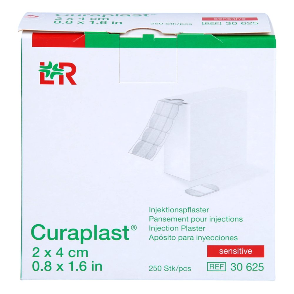 Curaplast Inj.-Pflaster Sensitiv 2x4 Cm (250 stk)