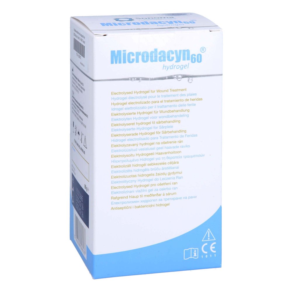 Das Produktfoto zeigt Microdacyn Hydrogel (60 g) PZN 15587672