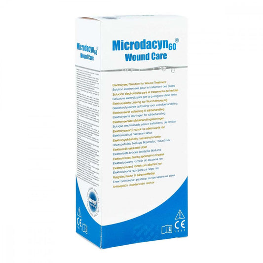 Das Produktfoto zeigt Microdacyn60 Wundspüllösung (100 ml) PZN 15587689
