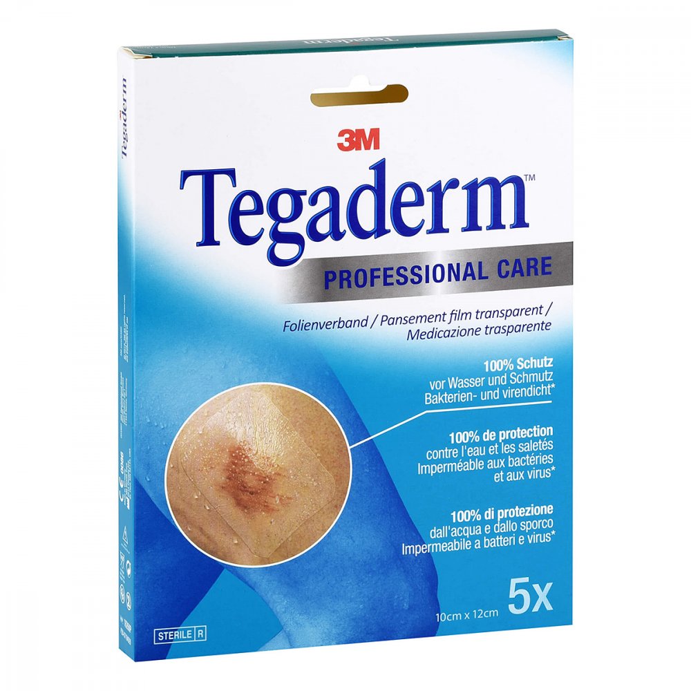 Das Produktfoto zeigt Tegaderm 3m Film 10x12 Cm 1626np (5 stk) PZN 15591484