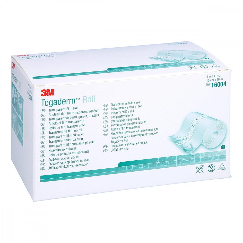 Das Produktfoto zeigt Tegaderm 3m Roll 10 Cmx10 M 16004 (1 stk) PZN 15591490