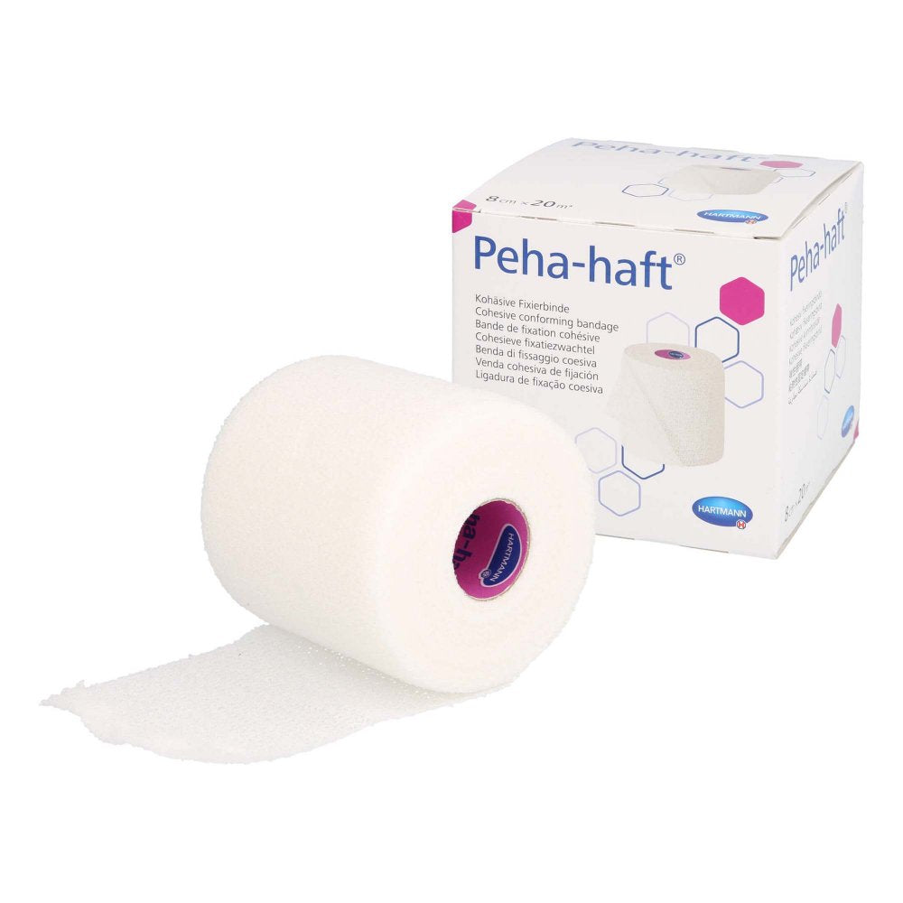 Das Produktfoto zeigt Peha-Haft Fixierbinde Latexfrei 8 Cmx20 M (1 stk) PZN 15615279