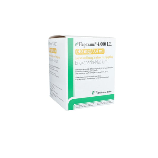 Hepaxane 4.000 I.E. 40 Mg/0,4 Ml Inj.-Lsg.I.E.Fs (20 stk)
