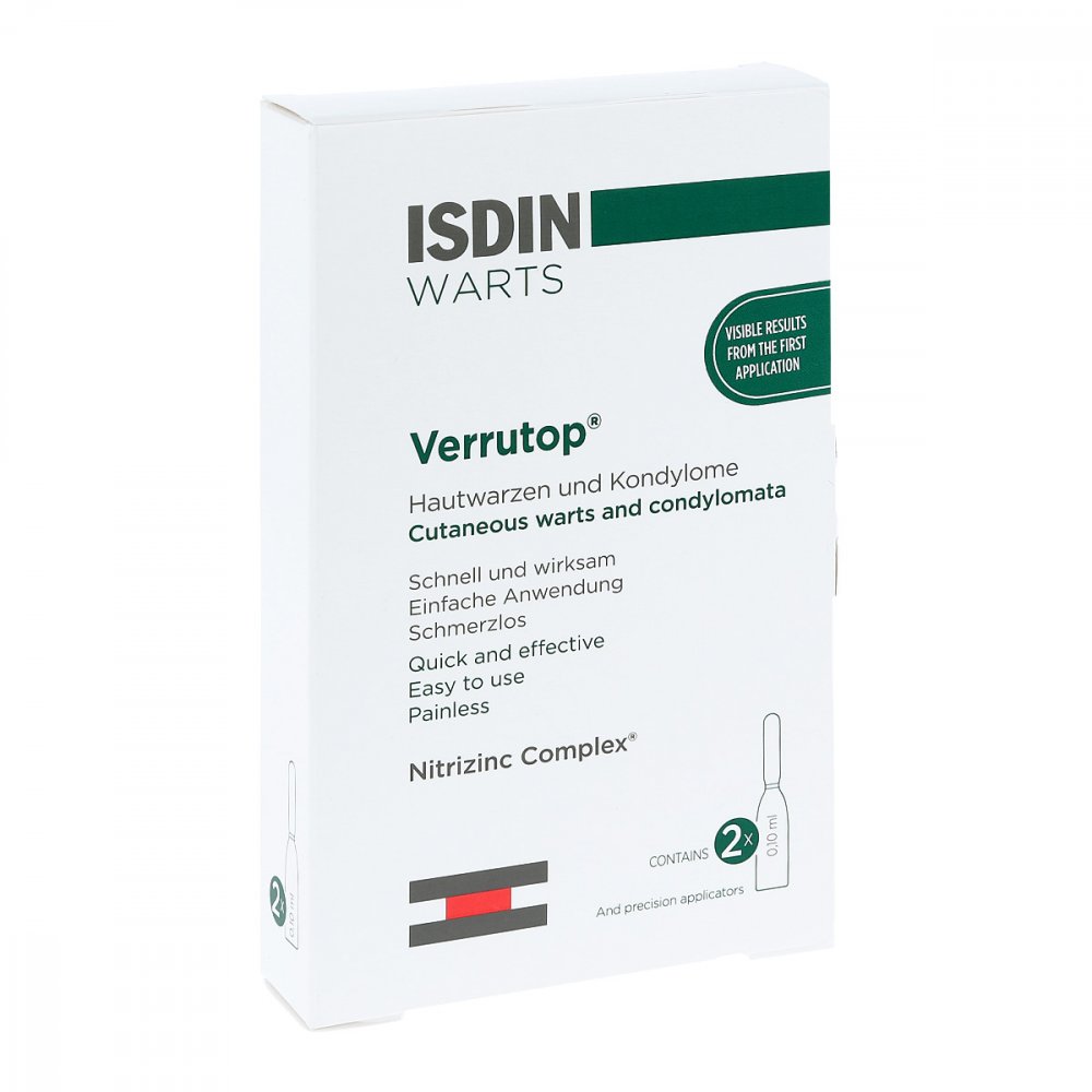 Isdin Verrutop Warzen Ampullen (2X0.1 ml)