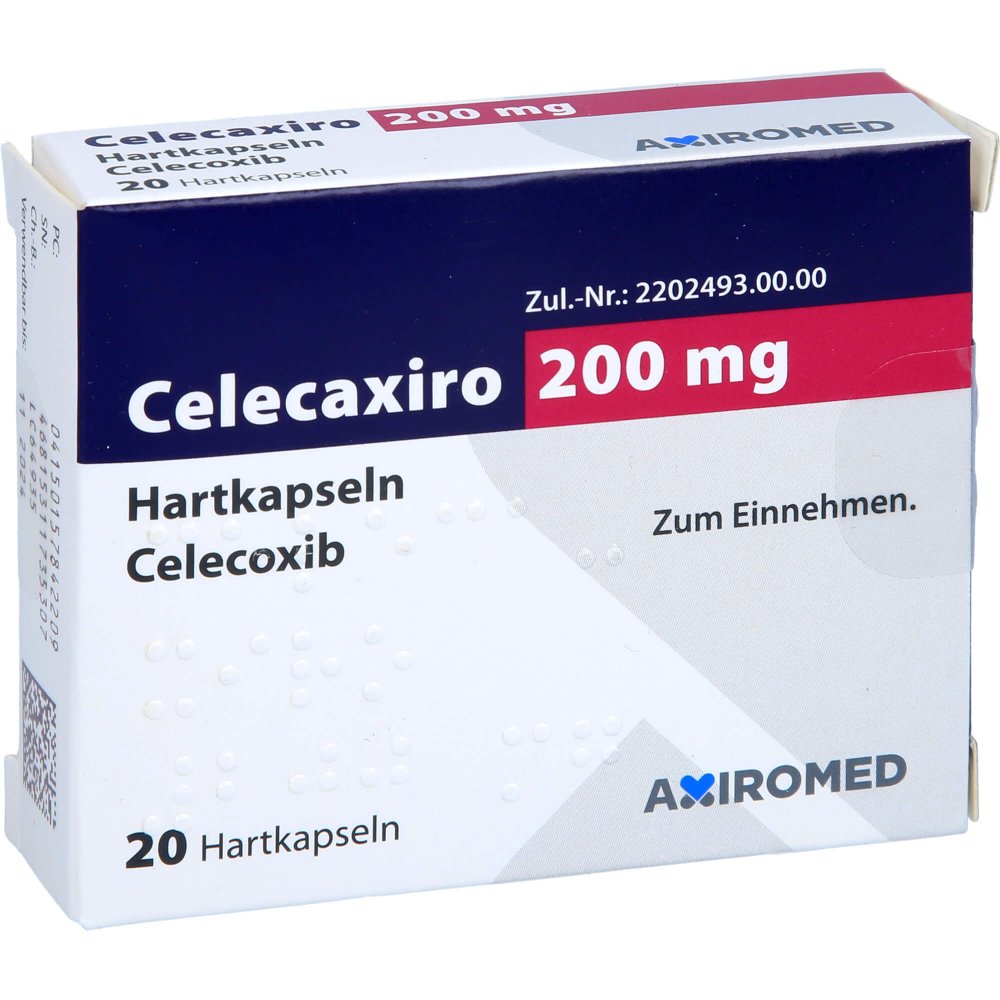 Das Produktfoto zeigt Celecaxiro 200 Mg Hartkapseln (20 stk) PZN 15784220