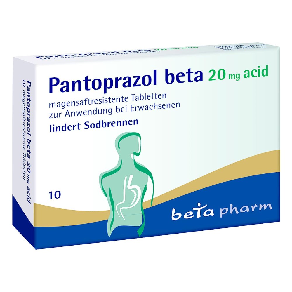 Pantoprazol Beta 20 Mg Acid Magensaftres.Tabletten (10 stk)