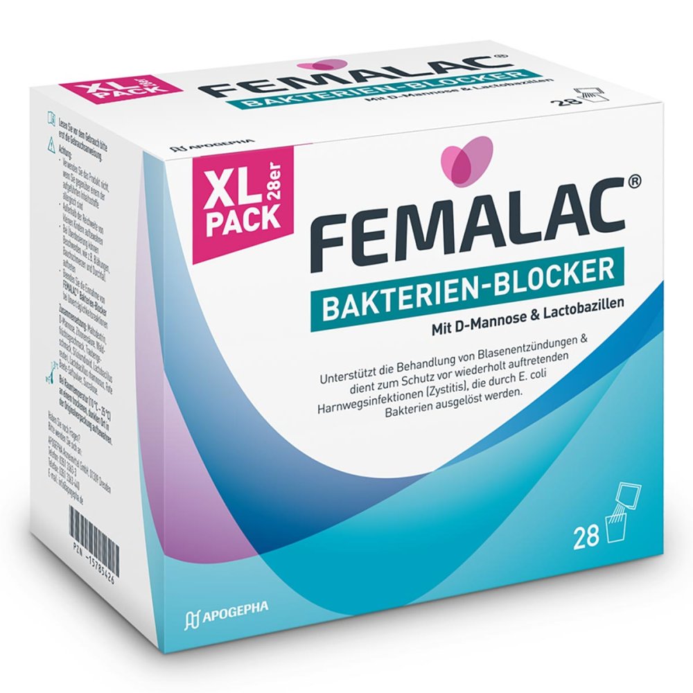 Das Produktfoto zeigt Femalac Bakterien-Blocker Pulver (28 stk) PZN 15785426