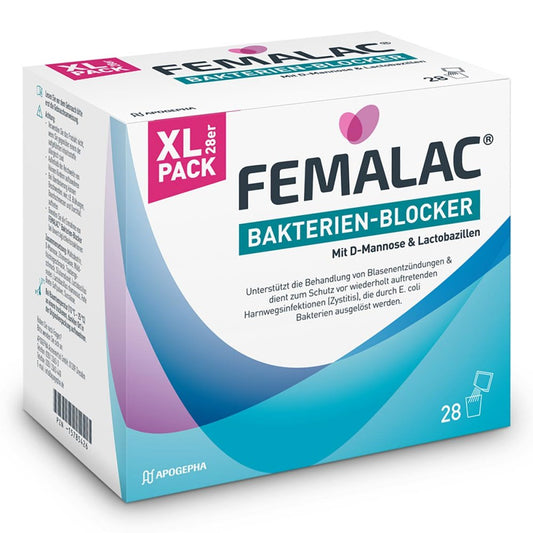 Das Produktfoto zeigt Femalac Bakterien-Blocker Pulver (28 stk) PZN 15785426