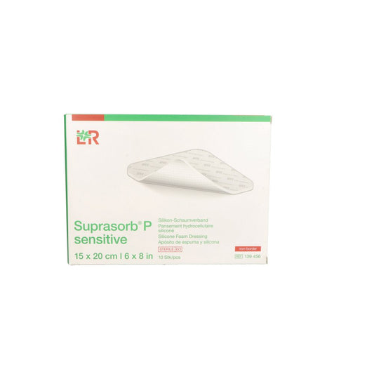 Das Produktfoto zeigt Suprasorb P Sensitive Pu-Schaumv.Non-Bor.15x20cm (10 stk) PZN 15786213