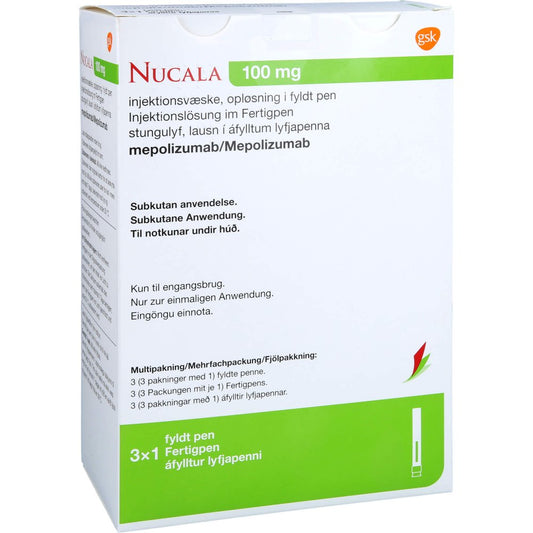 Nucala 100 Mg Injektionslösung Im Fertigpen (3X1 ml)