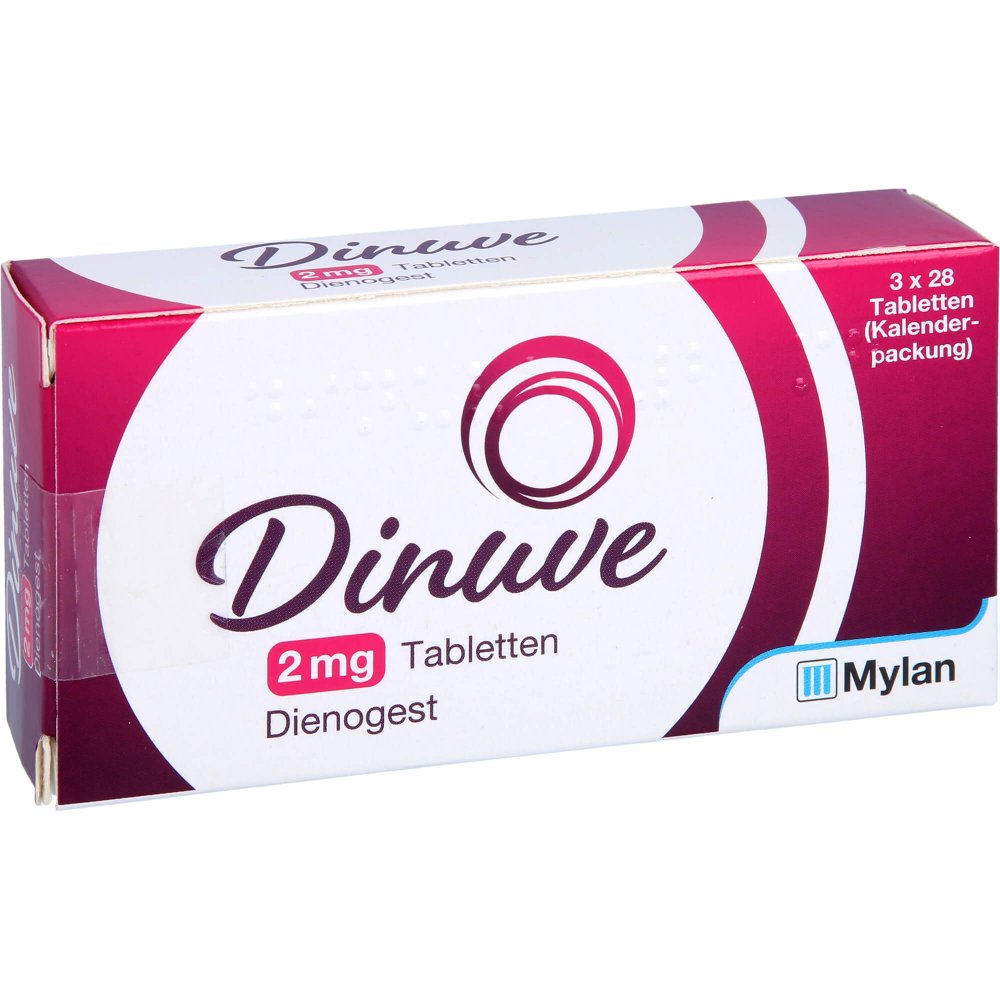 Das Produktfoto zeigt Dinuve 2 Mg Tabletten (84 stk) PZN 15817735
