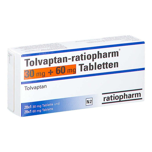 Tolvaptan-Ratiopharm 30 Mg + 60 Mg Tabletten (56 stk)