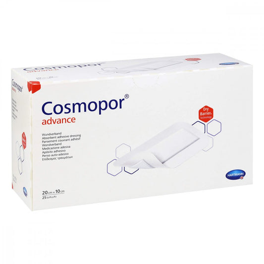 Das Produktfoto zeigt Cosmopor Advance Wundverband 10x20 Cm (25 stk) PZN 15823463