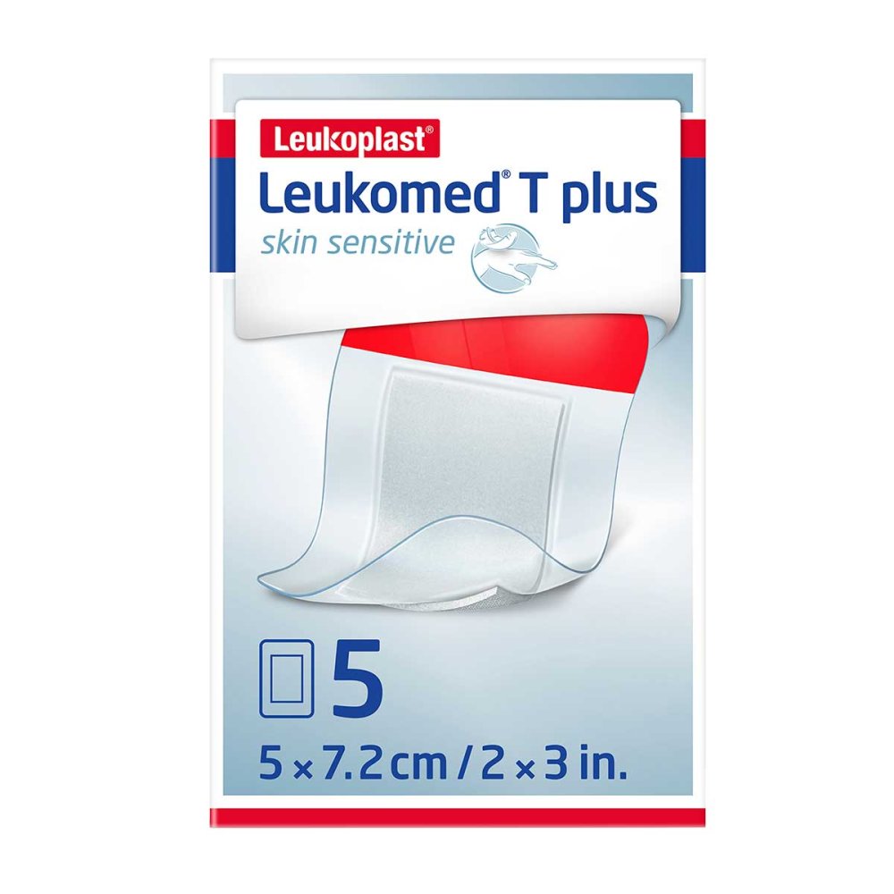 Leukomed T Plus Skin Sensitive Steril 5x7,2 Cm (5 stk)