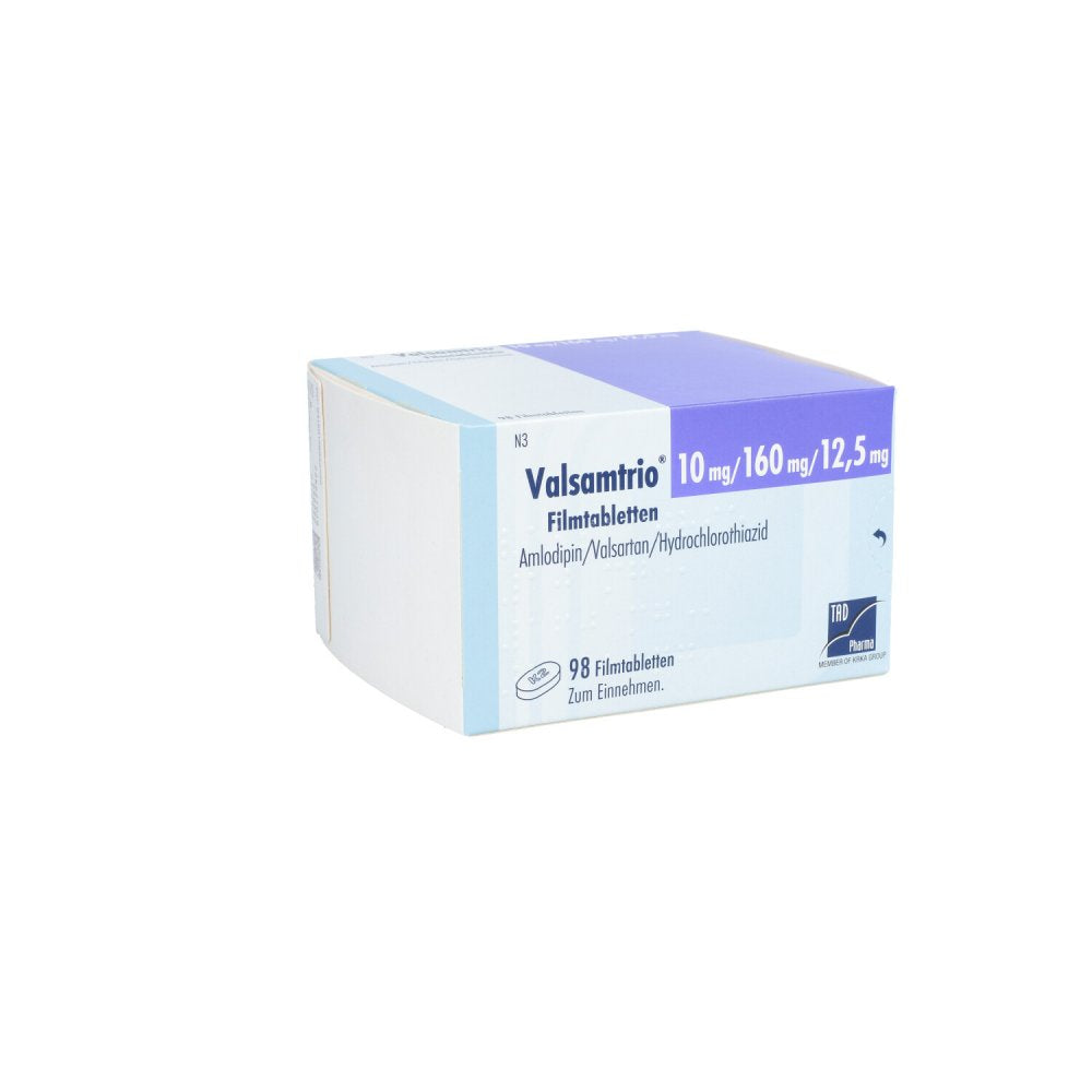 Valsamtrio 10 Mg/160 Mg/12,5 Mg Filmtabletten (98 stk)