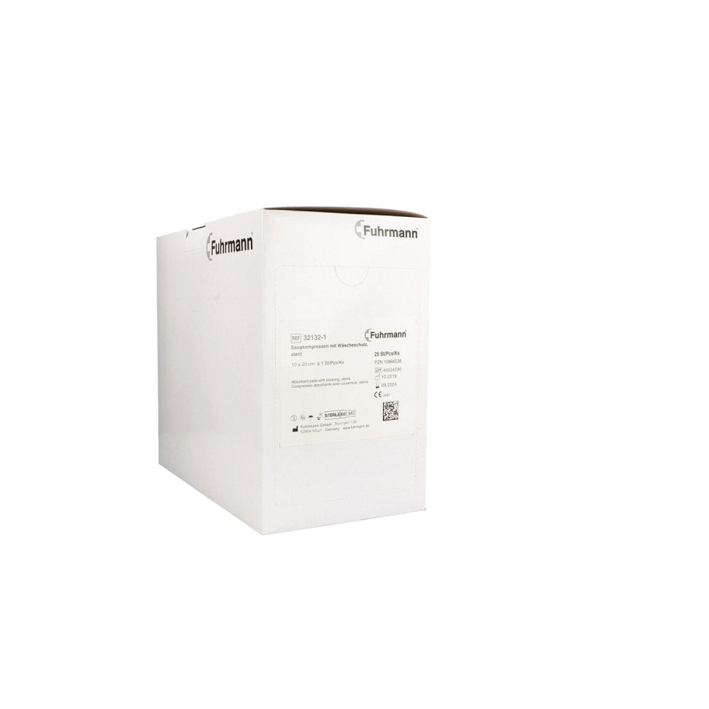 Saugkompressen Steril 10x20 Cm Mit Wäscheschutz (25 stk)