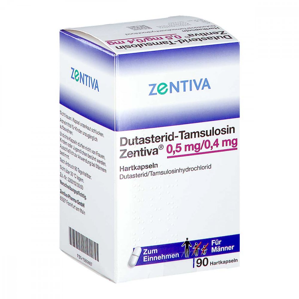 Dutasterid-Tamsulosin Zentiva 0,5 Mg/0,4 Mg Hartk. (90 stk)