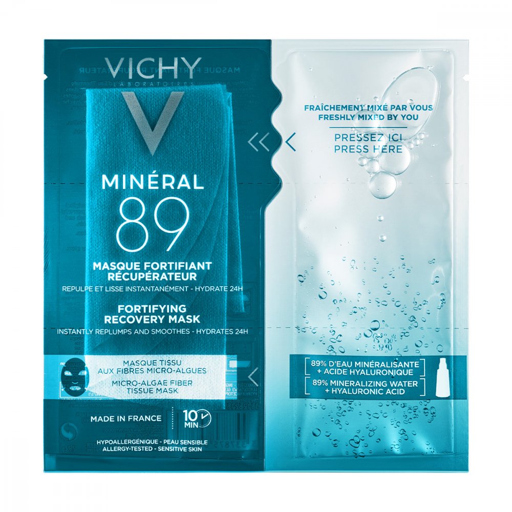 Das Produktfoto zeigt Vichy Mineral 89 Tuchmaske (1 stk) PZN 15880053