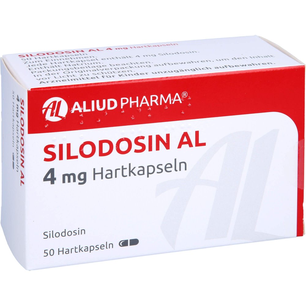 Das Produktfoto zeigt Silodosin Al 4 Mg Hartkapseln (50 stk) PZN 15895764