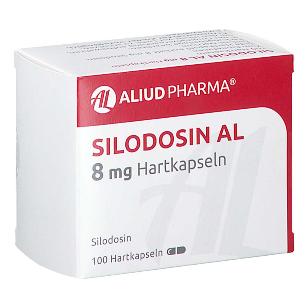 Das Produktfoto zeigt Silodosin Al 8 Mg Hartkapseln (100 stk) PZN 15895818