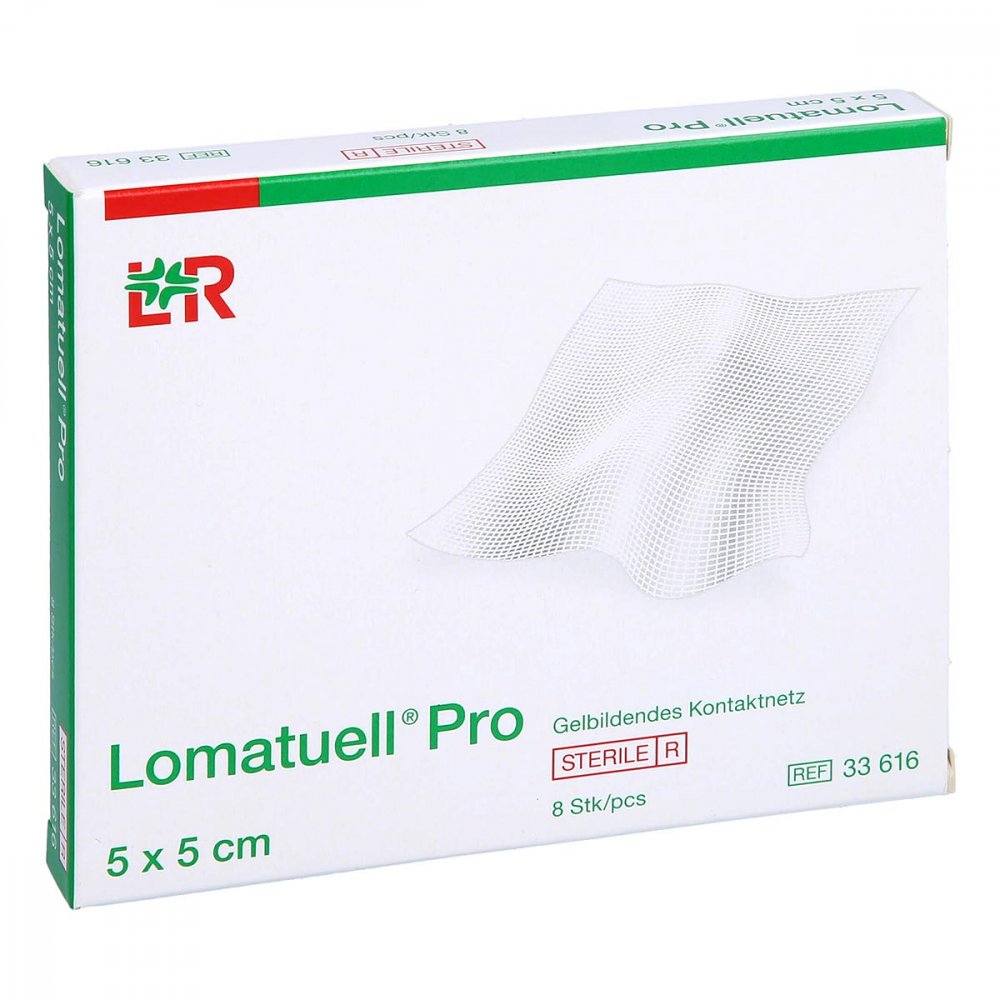 Lomatuell Pro 5x5 Cm Steril (8 stk)