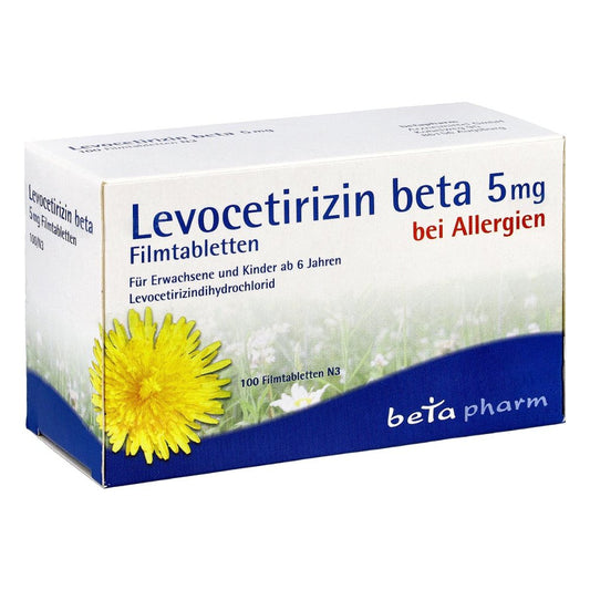 Levocetirizin Beta 5 Mg Filmtabletten (100 stk)