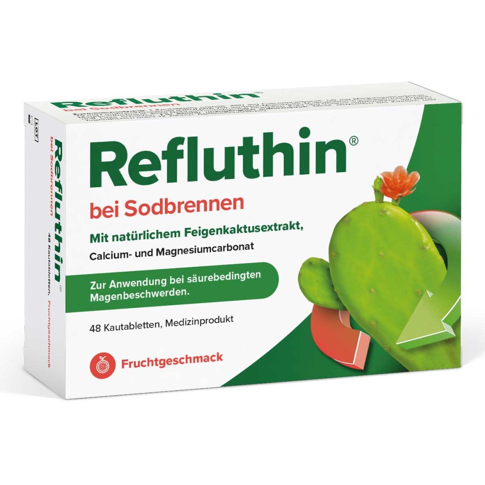 Refluthin Bei Sodbrennen Kautabletten Frucht (48 stk)