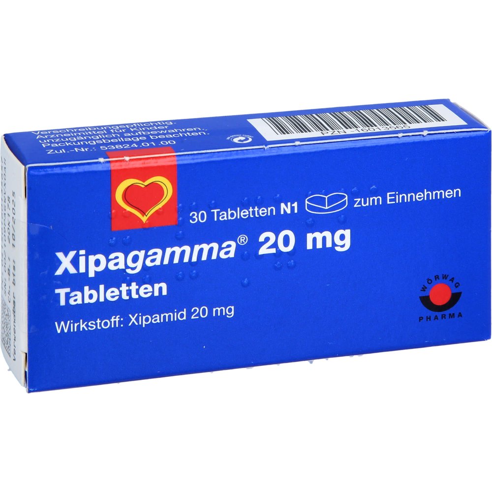 Das Produktfoto zeigt Xipagamma 20 Mg Tabletten (30 stk) PZN 16013565