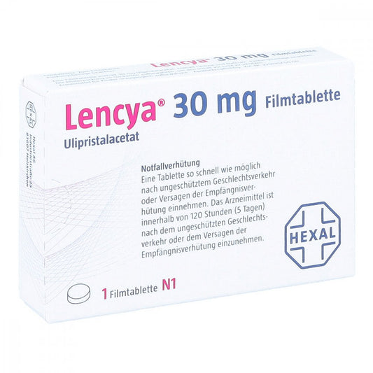 Das Produktfoto zeigt Lencya 30 Mg Filmtabletten (1 stk) PZN 16014010